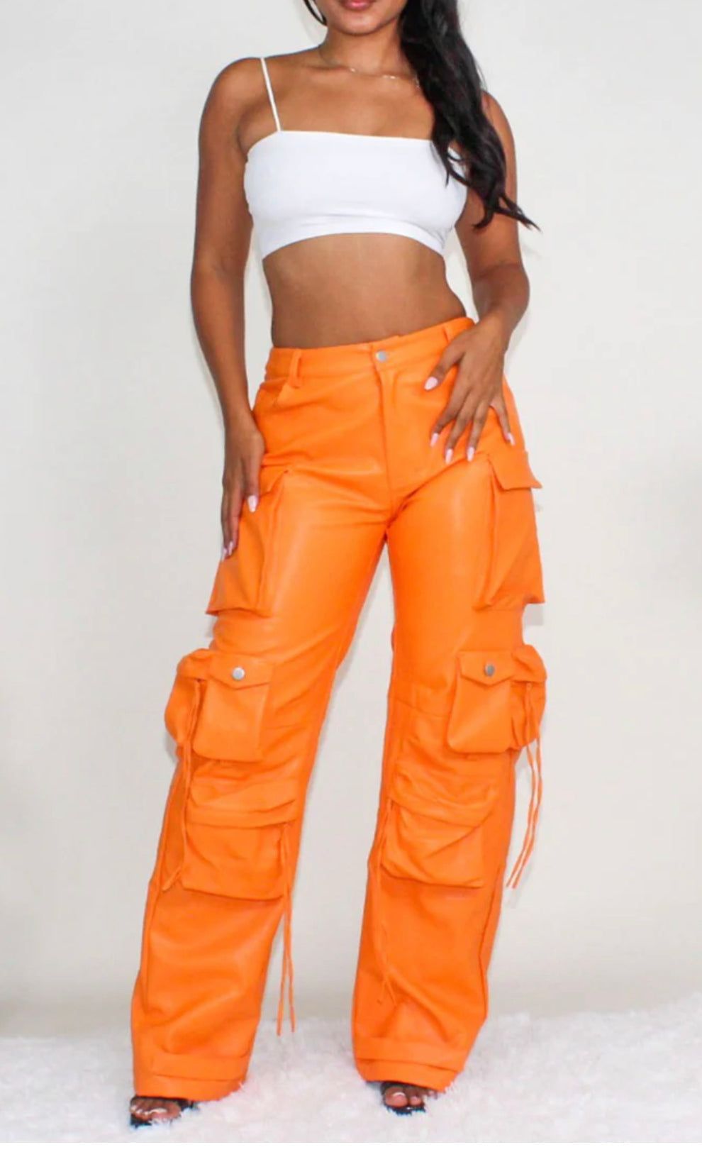 Citron Leather Pants