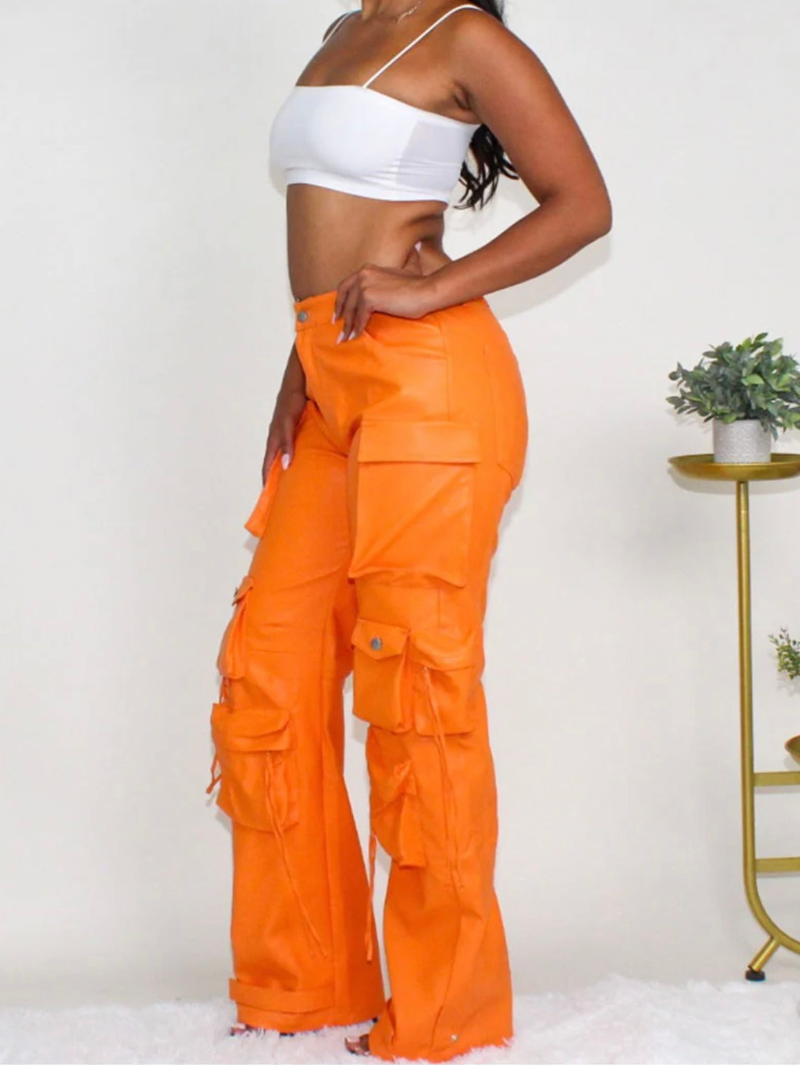 Citron Leather Pants