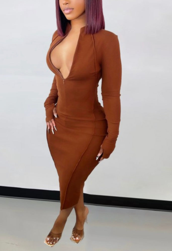 Bangin’ in Brown Dress