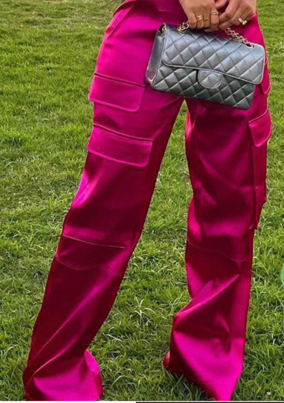 Pink Passion Satin Pants